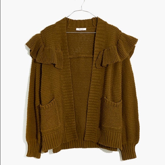 Ruffle Cardigan Sweater - Picture 7 of 9